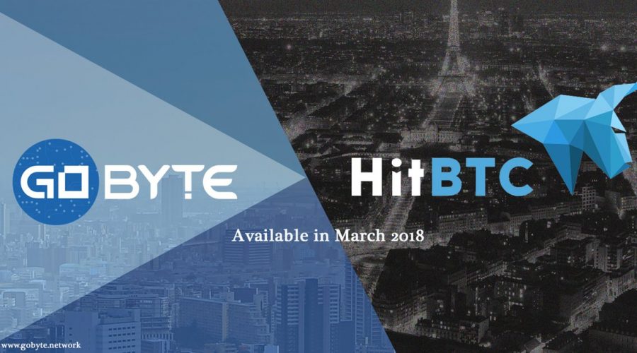 GoByte ($GBX)がHitBTCに上場決定！仮想通貨取引所アルトコイン新規上場最新情報